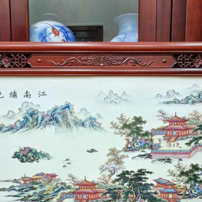 tranh sứ sơn thuỷ, gốm sứ trung quốc cao cấp